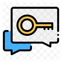 Keyword Chat Privacy Icon