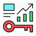 Analytics Keyword Analytics Graph Icon