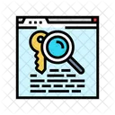 Keyword Research Seo Icon