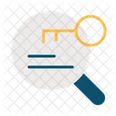 Keyword Research Magnifying Glass Loupe Icon