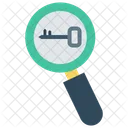 Key Search Magnifier Icon
