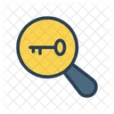 Magnifier Key Search Icon