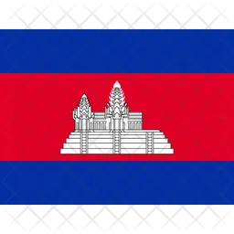 Kh camboja Flag Ícone