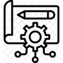 Ai Architektur Liniensymbol Icon