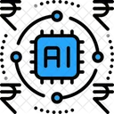 KI-basierte Fintech Symbol