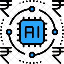 KI-basierte Fintech  Symbol