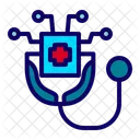 KI Diagnose Maschinelles Lernen Telemedizin Symbol