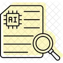 Ai Research Paper Color Shadow Thinline Icon Symbol