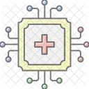 KI Gesundheitswesen Technologie Symbol