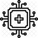 KI Im Gesundheitswesen Liniensymbol Symbol