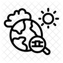 KI Klimauberwachung Klimatechnologie Umwelt KI Symbol