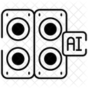 KI Lautsprecher Lautsprecher Drahtlos Symbol