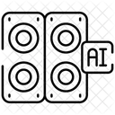 KI Lautsprecher Lautsprecher Drahtlos Symbol