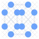 KI Netzwerk Neuronales Netzwerk Kunstliche Intelligenz Symbol