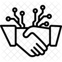 Ai Partnerschaftsliniensymbol Icon