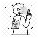 Kick Me  Icon