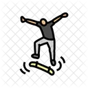 Kickflip Skate Sport Icon