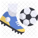 Kicking Ball Kick Soccer Icon
