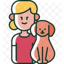 Kid and dog  Icon
