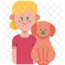 Kid and dog  Icon