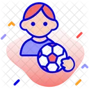 Handball Playing Man Icon