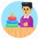 Kid Stones Kid Stone Cairn Kid Pebbles Playing Icon