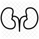Kidney Black Outline Icon 아이콘