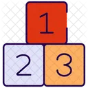 Kids Blocks Building Blocks Toy Blocks Icon