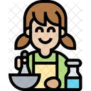Kids Cooking Girl Cooking Girl Icon