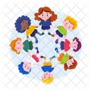 Kids Day Children Friendship Icon