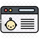 Kids Website Child Icon