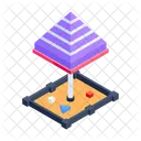 Kids Sandbox Sandpit Playground Sandbox Icon