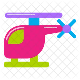 Kids toy helicopter  Icon