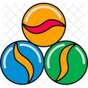 Kids toy marbles  Icon