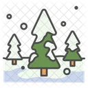 Winter Kiefer Baum Symbol