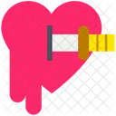 Halloween Heart Knife Icon