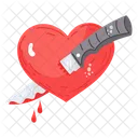 Hit Heart Kill Heart Broken Heart Icône