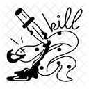 Kill Snake Dead Snake Dagger Snake Icon