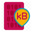 Kilobyte Binary Code Coding Icon