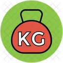 Kilogramo Peso Bola Icon