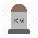Kilometer Meter Speed Icon