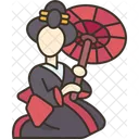 Kimono Doll Japanese Icon