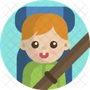 Baby Kind Sicherheitsgurt Icon