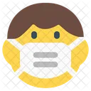 Kind Emoji Mit Gesichtsmaske Emoji Symbol