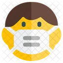 Kind Emoji Mit Gesichtsmaske Emoji Symbol