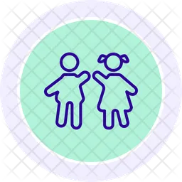 Spielende Kinder  Symbol