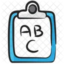 Kindergarten Education Abc Writing English Writing Icon