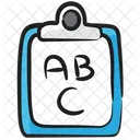 Kindergartenerziehung ABC Schreiben Englischschreiben Symbol