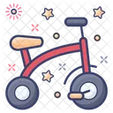 Antikes Fahrrad Kinderroller Farthing Symbol