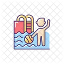 Kinder Schwimmen Pool Symbol